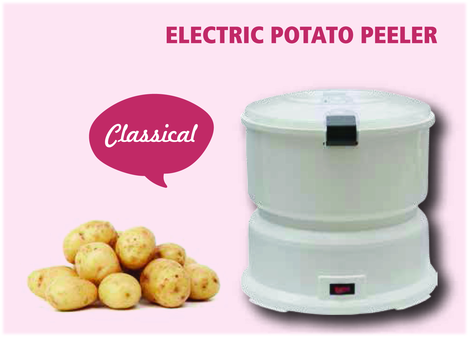 Classic Electric Potato Peeler and Vegetable Spinn